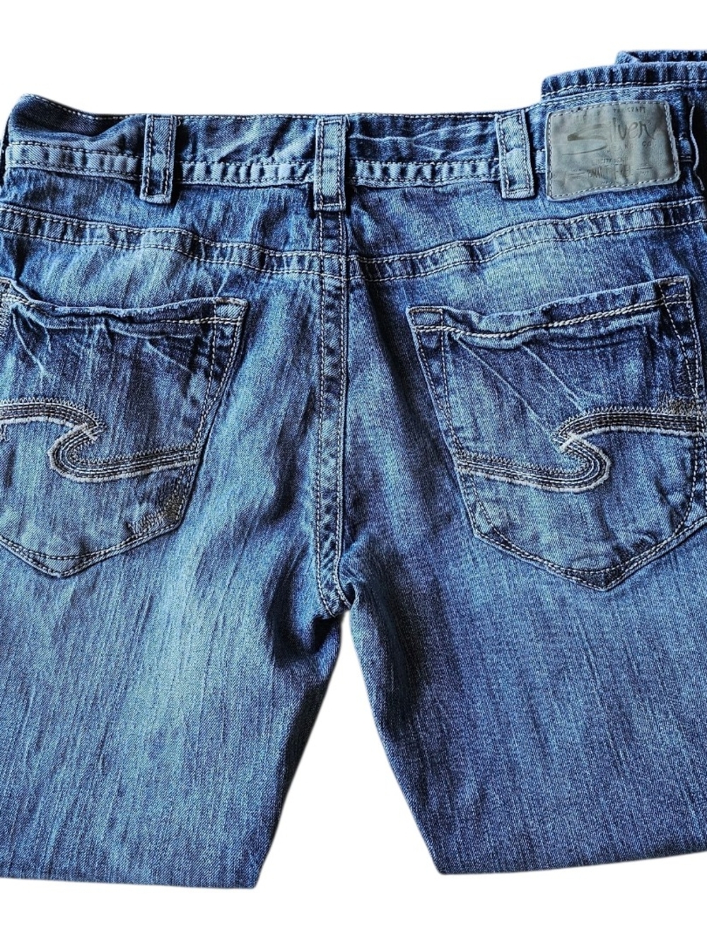 Silver Jeans Eddie Men’s Straight Leg Jeans 36x30 Medium Wash Denim - Picture 3 of 8